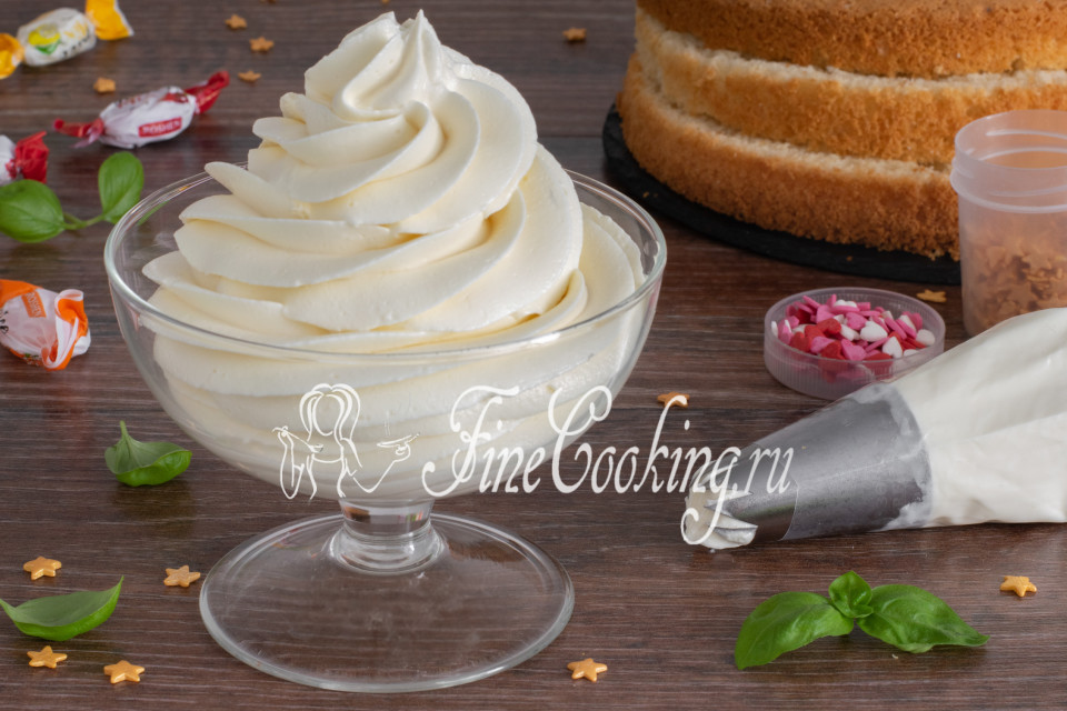 Творожный крем для торта пошаговый рецепт