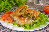 Кулебяка с капустой и грибами - рецепт с фото Кулебяка с капустой и грибами - рецепт с фото