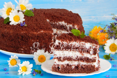 Вот такой нежный, сочный и очень вкусный домашний торт получается по этому простому рецепту