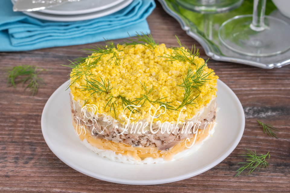 Салат мимоза рецепт с маслом и сыром рецепт с фото пошагово