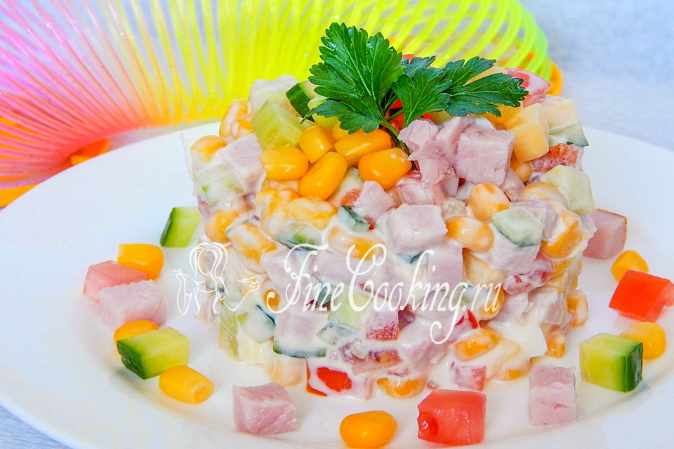 Салат радуга рецепты с фото простые и вкусные