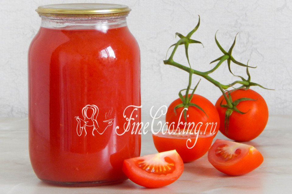 Как готовится томатный сок в домашних условиях