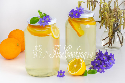 Березовый сок с апельсином и лимоном на зиму. Шаг 11
