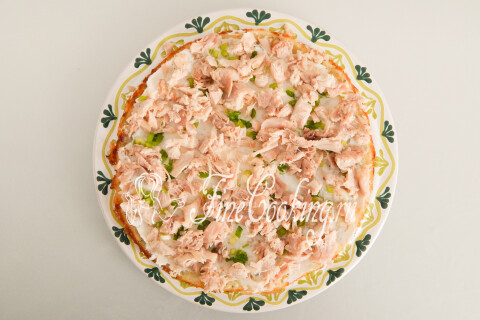 Блинный торт с курицей и грибами. Шаг 25