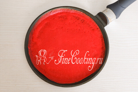 Блинный торт Роза со сливочным кремом. Шаг 11