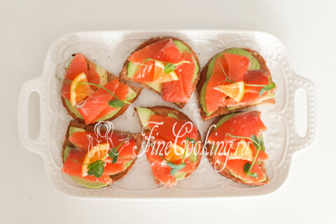 Красивые бутерброды с красной рыбой – пошаговый рецепт с фото
