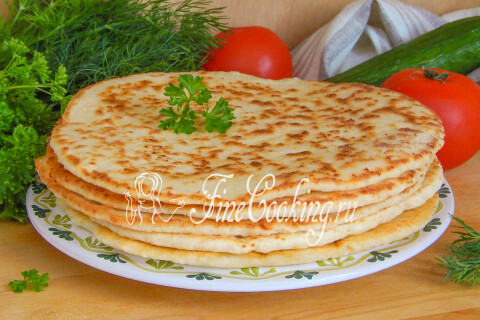 Готовое блюдо: Быстрые сырные лепешки