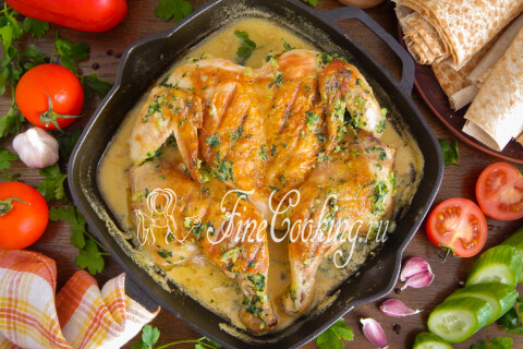 Готовое блюдо: Чкмерули (Шкмерули)