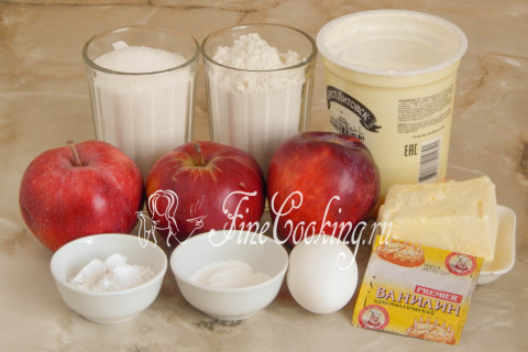 Рецепт Цветаевского яблочного пирога со сметанной начинкой и Цветаевского яблочного пирога — 7 пошаговых рецептов