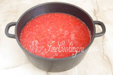 Домашний томатный соус на зиму. Шаг 4