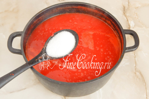 Домашний томатный соус на зиму. Шаг 10
