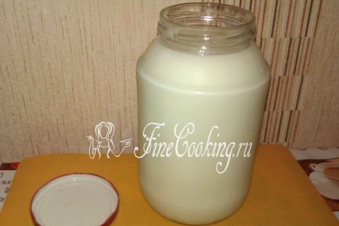 Домашний творог из кислого молока без нагрева. Шаг 1