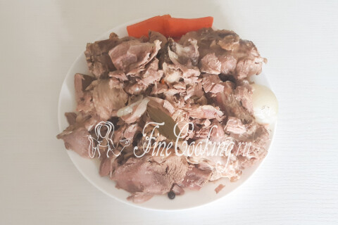 Домашний холодец из индейки без желатина. Шаг 10