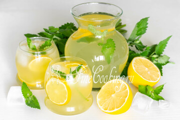 Домашний лимонад Лимон с мятой