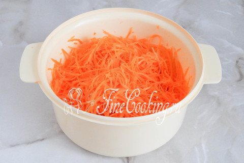 Домашняя морковь по-корейски. Шаг 4