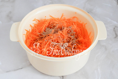 Домашняя морковь по-корейски. Шаг 5