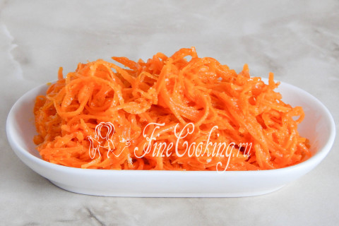 Домашняя морковь по-корейски. Шаг 9