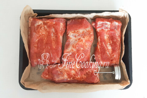 Домашняя грудинка из свинины, запеченная в духовке (с нитритной солью). Шаг 8