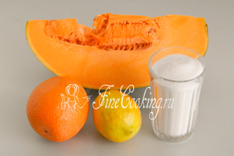 Джем из тыквы с апельсином и лимоном на зиму. Шаг 1