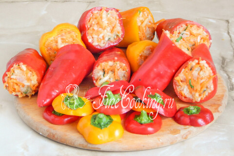 Фаршированный перец с мясом и рисом. Шаг 10