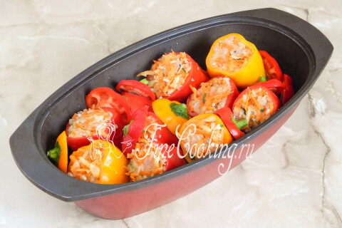 Фаршированный перец с мясом и рисом. Шаг 11