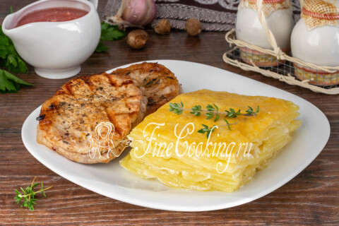 Готовое блюдо: Гратен из картофеля (классический рецепт)