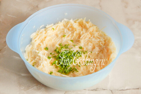 Кабачковые оладьи с сыром. Шаг 4