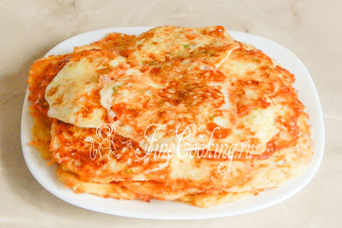 Кабачковые оладьи с сыром. Шаг 10