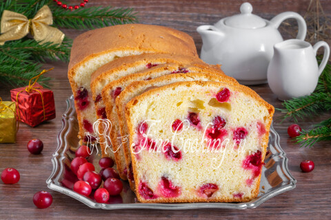 Готовое блюдо: Кекс с клюквой