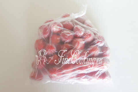 Клубника на зиму целыми ягодами (Как заморозить клубнику на зиму). Шаг 9