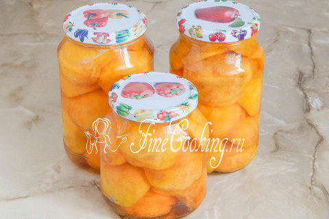 Консервированные персики на зиму. Шаг 7