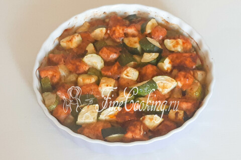 Курица с кабачками в духовке. Шаг 9