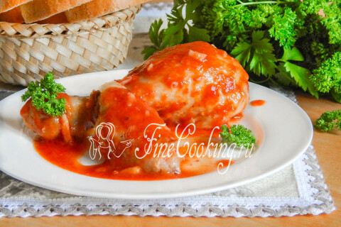 Готовое блюдо: Курица в томатном соусе