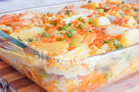 Курица, запеченная с овощами. Шаг 8