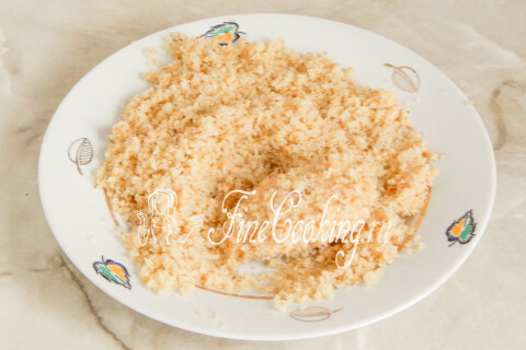 Куриная грудка в ореховой панировке. Шаг 8