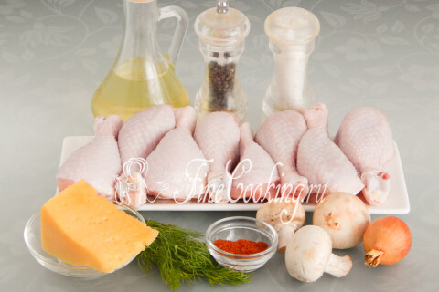 Куриные ножки, фаршированные грибами. Шаг 1
