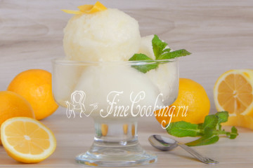 Лимонный сорбет (мороженое)