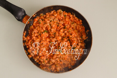 Лодочки из кабачков с фаршем и сыром в духовке. Шаг 9
