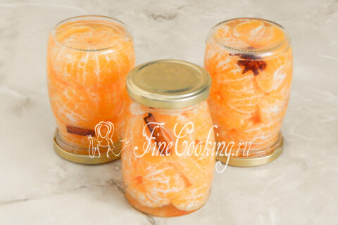 Мандарины консервированные. Шаг 10