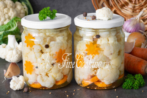 Готовое блюдо: Маринованная цветная капуста на зиму