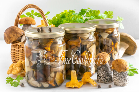 Готовое блюдо: Маринованные грибы в банках на зиму
