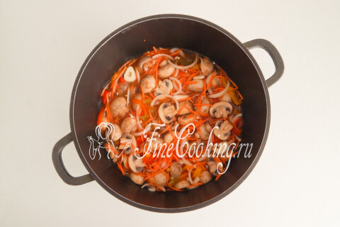 Маринованные шампиньоны быстрого приготовления. Шаг 10