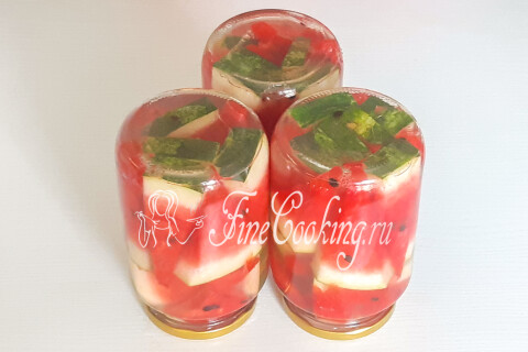 Маринованный арбуз в банках на зиму. Шаг 8