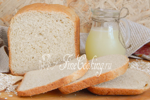 Овсяный хлеб на сыворотке в хлебопечке. Шаг 9