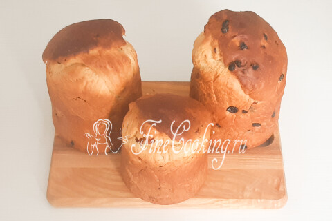 Пасхальный кулич со сгущенкой и изюмом. Шаг 20