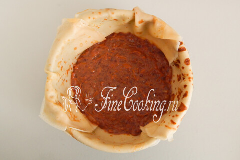 Печеночный торт с блинами. Шаг 18