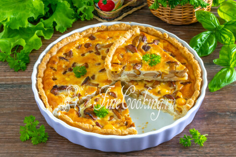 Готовое блюдо: Пирог с лисичками