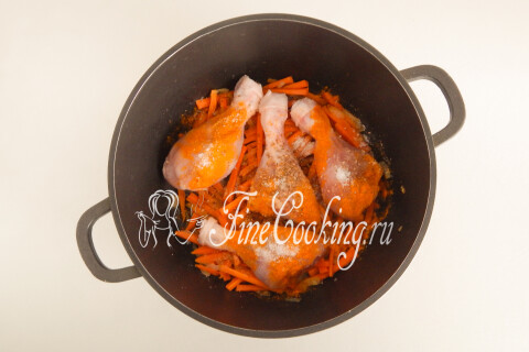 Плов с курицей. Шаг 8