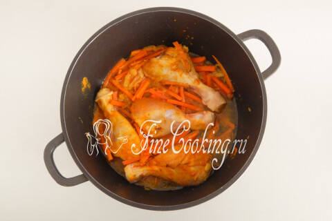 Плов с курицей. Шаг 9