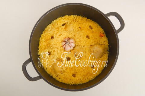 Плов с курицей. Шаг 14
